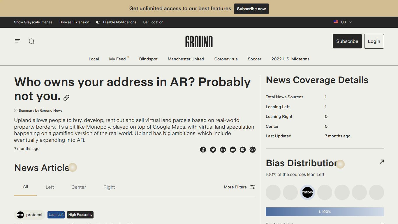 Ground News - Who owns your address in AR? Probably not you.